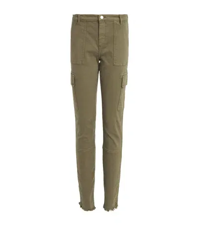 Allsaints Duran Skinny Cargo Trousers In Green