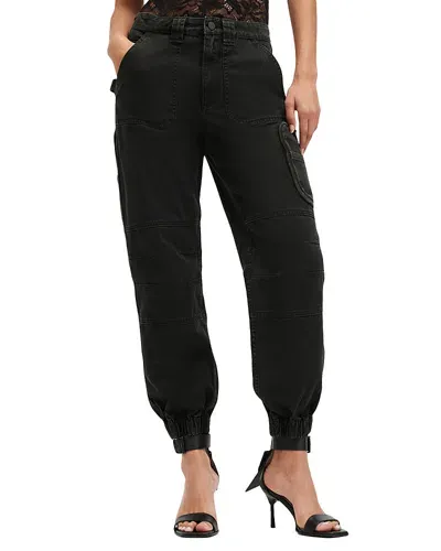 Allsaints Florence Jogger Pants In Washed Black