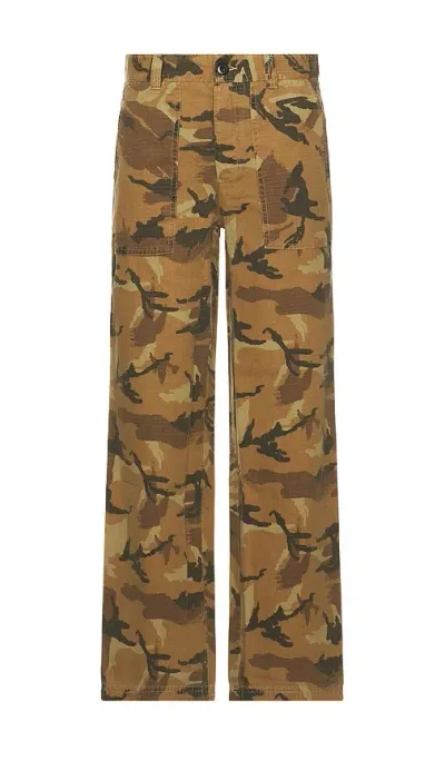 Allsaints Gaspar Trouser In Camo Brown