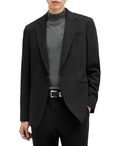 Allsaints Heddon Relaxed Fit Blazer In Black