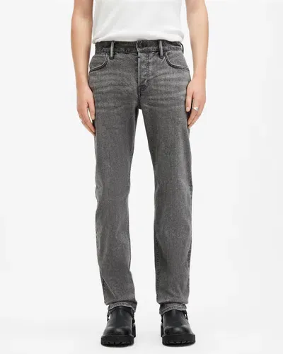 Allsaints Iggy Slim Fit Denim Jeans In Washed Grey