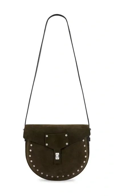 Allsaints Miro Saddle Bag In 橄榄绿