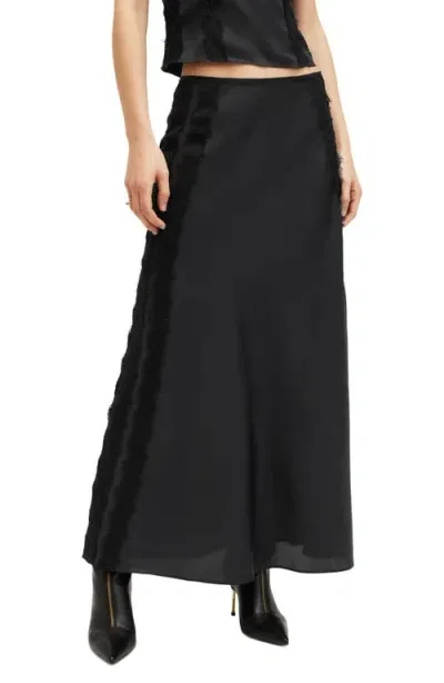 Allsaints Morgan A-line Skirt In Black