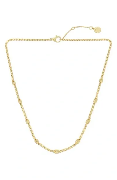 Allsaints Nugget Collar Necklace In Gold