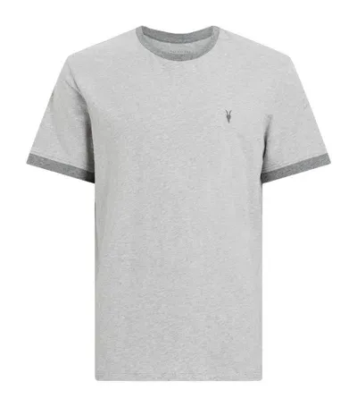 Allsaints Organic Cotton Harris T-shirt In Grey Marl