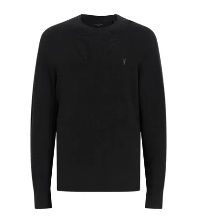 Allsaints Organic Cotton-wool Aspen Sweater In Black