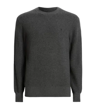 Allsaints Organic Cotton-wool Aspen Sweater In Grey