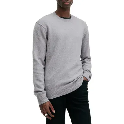 Allsaints Patern Crewneck Sweater In Gunmetal Grey