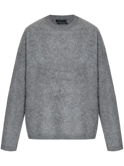 Allsaints Rebel Cashmere Jumper In Grey