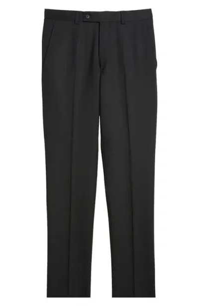 Allsaints Ross Solid Slim Fit Taper Leg Wool Pants In Grey