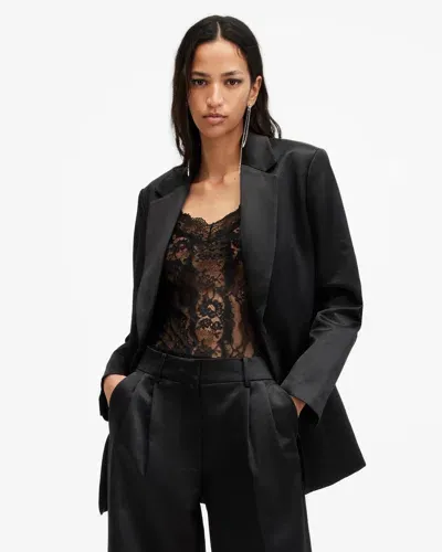 Allsaints Sae Relaxed Fit Blazer In Black