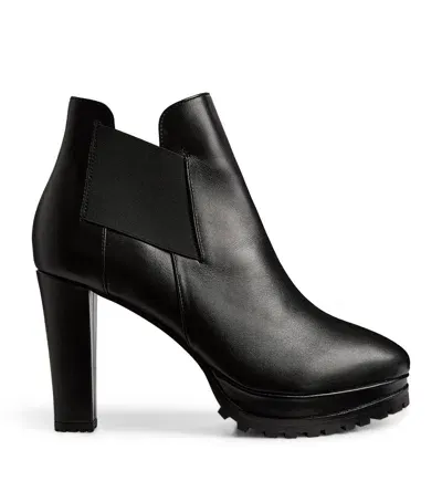 Allsaints Sarris Leather Boots In Black