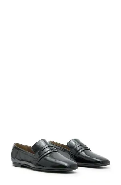 Allsaints Sasha Penny Loafer In Black