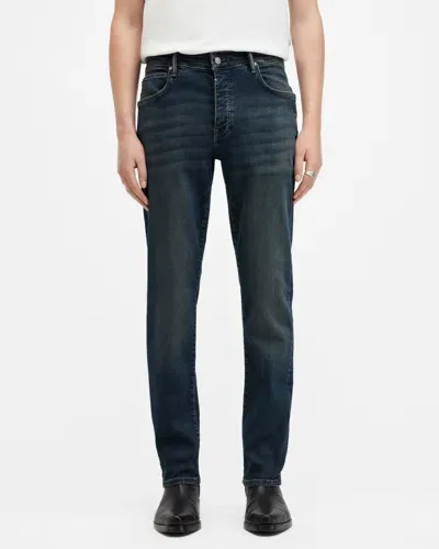 Allsaints Sid Skinny Fit Denim Jeans In Indigo Blue