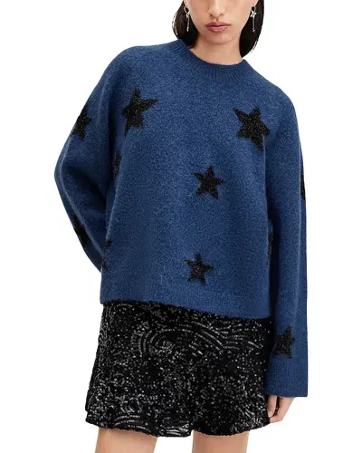 Allsaints Starlet Jumper In Midnight Blue