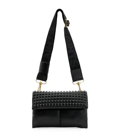 Allsaints Studded Ezra Cross-body Bag In Black