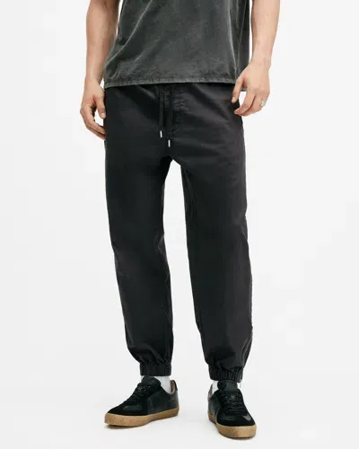 Allsaints Taint Slim Leg Stretch Sweatpants In Koto Black