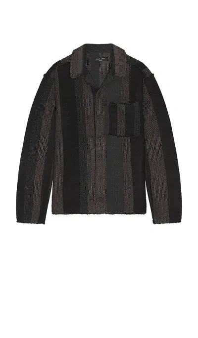 Allsaints Temper Cardigan In Brown