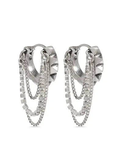 Allsaints Trudy Earrings In Silver