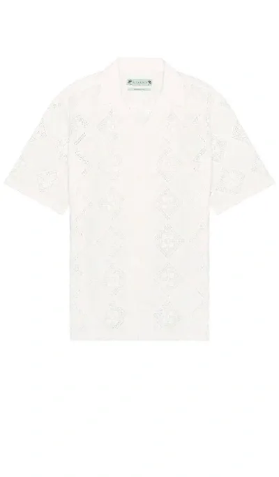 Allsaints Vista Short Sleeve Shirt In 燕麦白