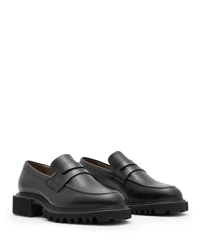 Allsaints Women's Lola Loafer Flats In Black