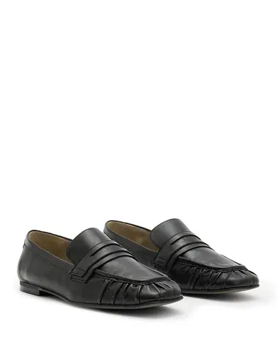 Allsaints Sapphire Penny Loafer In Black