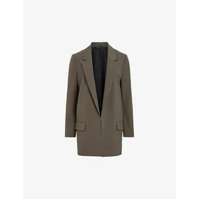 Allsaints Aleida Tri Blazer In Tarmac Green