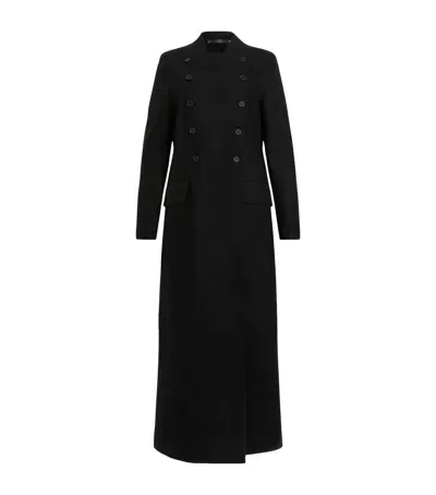 Allsaints Wool-blend Blaize Coat In Black