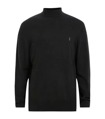 Allsaints Wool-blend Kilburn Sweater In Black