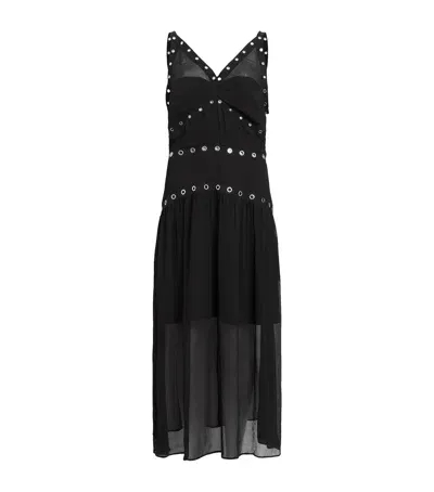 Allsaints Zita Maxi Dress In Black