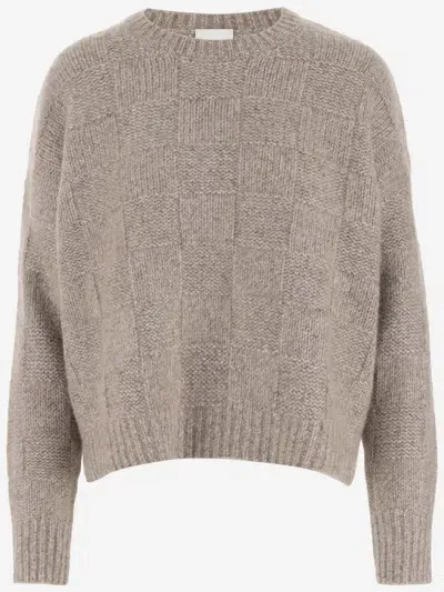 Allude Cashmere And Silk Sweater In Brown