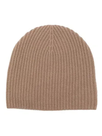 Allude Cashmere Beanie In Brown