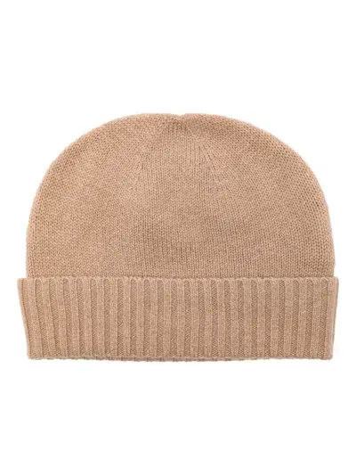 Allude Cashmere Beanie In Brown