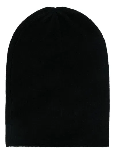 Allude Cashmere Beanie Hat In 黑色