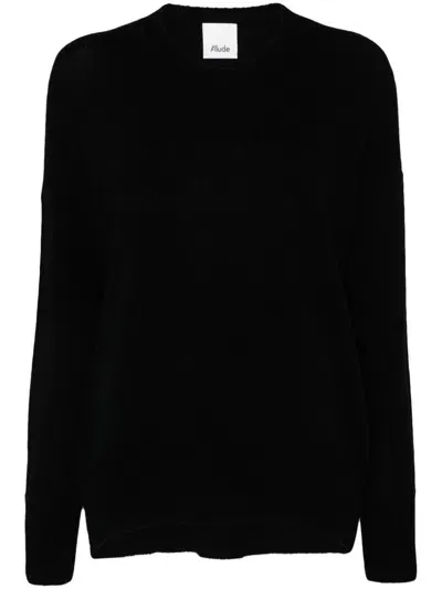 Allude Cashmere Sweater In 黑色