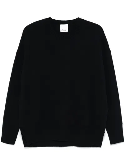 Allude Cashmere Sweater In Black