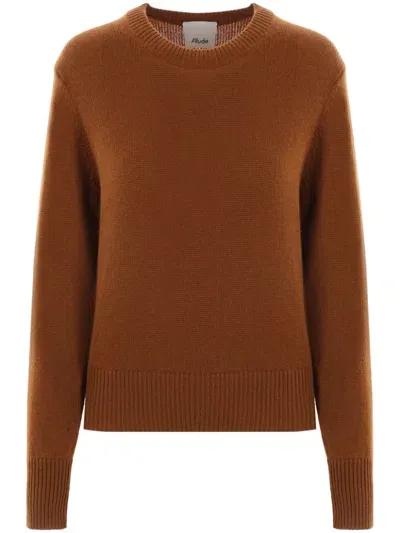 Allude Cashmere Sweater In Brown