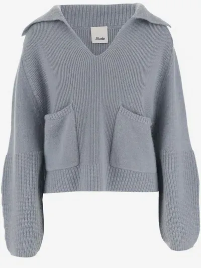 Allude Cashmere Sweater In Clear Blue