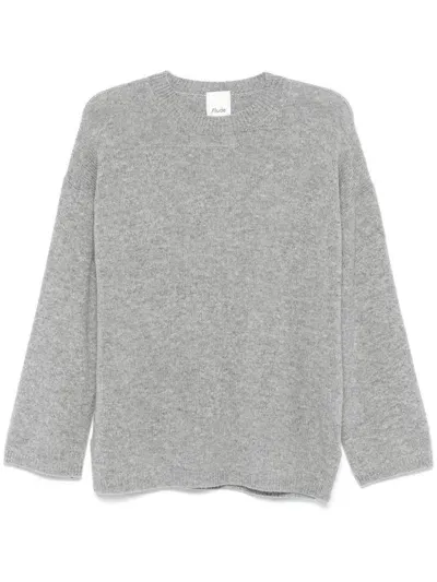 Allude Cashmere Sweater In Grey