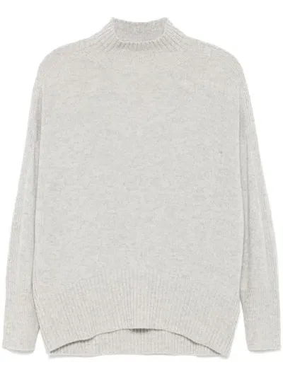 Allude Cashmere Sweater In Grey