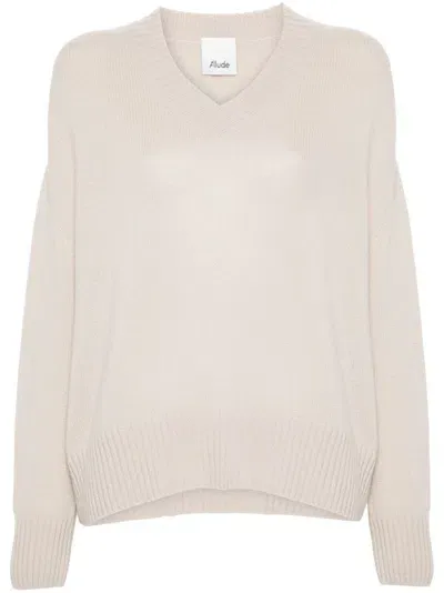 Allude Cashmere Sweater In Neutrals