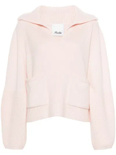 Allude Cashmere Sweater In Pink