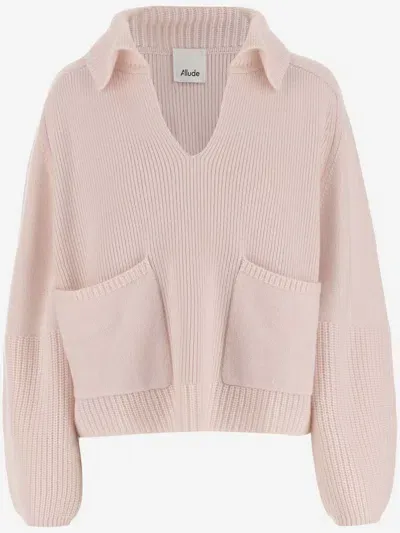 Allude Cashmere Sweater In Pink