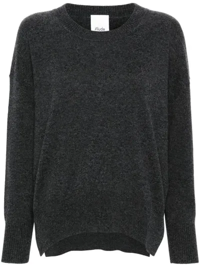 Allude Crew-neck Sweater In Grau