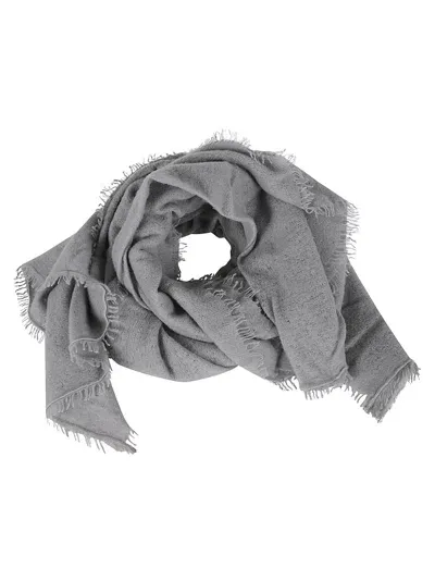 Allude Fringed Scarf In Heater Mel