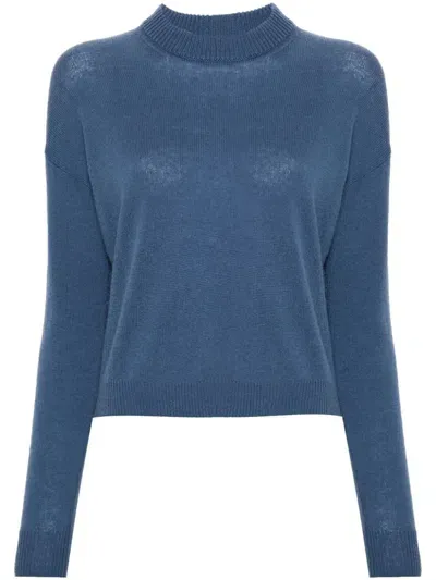 Allude Long-sleeve Sweater In Blau