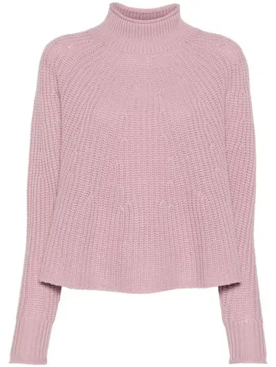 Allude Open-knit Jumper In Pink