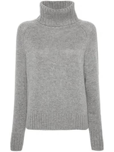 Allude Cashmere Sweater In Grey