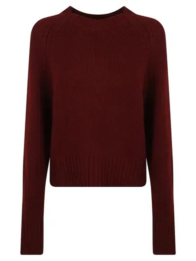 Allude Round Neck Jumper In Valentine