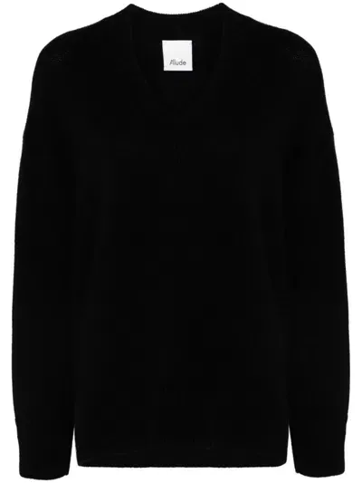 Allude Sweater In Black